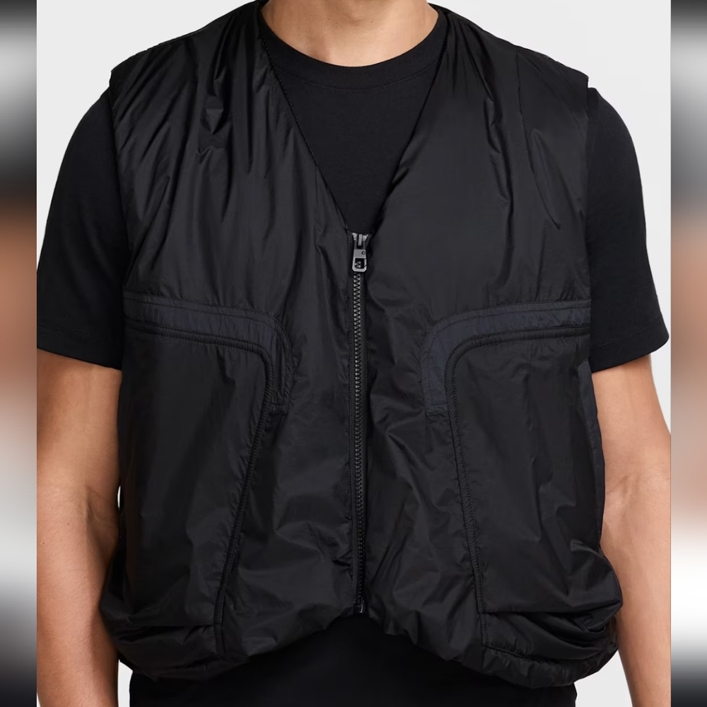 Nike Tech Men's Woven Vest Lightweight Black Size Medium